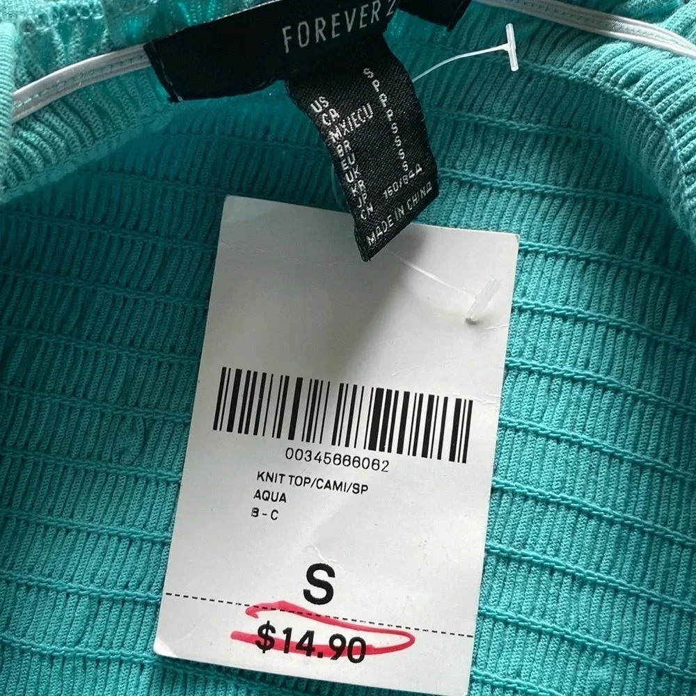 NWT Forever 21 Peplum Top - Picture 2 of 2